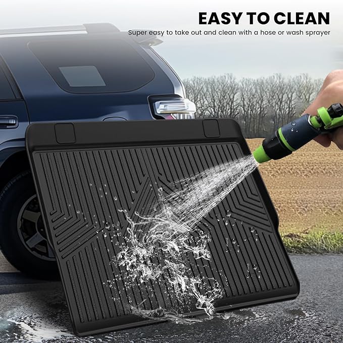LASFIT Trunk&Seatback Mats for Toyota 4Runner 2013-2024, All Weather TPE ...