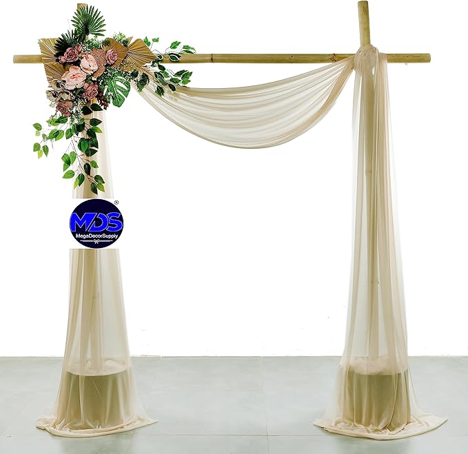 MDS Halloween Chiffon Draping Fabric - 2 Panel, 30" Wide x 30ft Long - S...