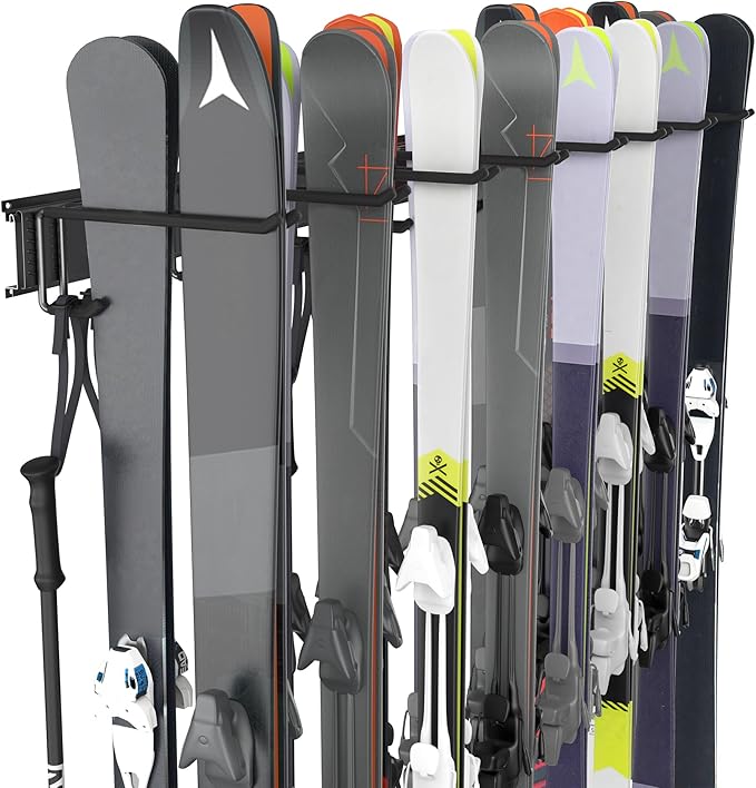 Ultrawall Ski Rack, Wall Mounted Ski Storage