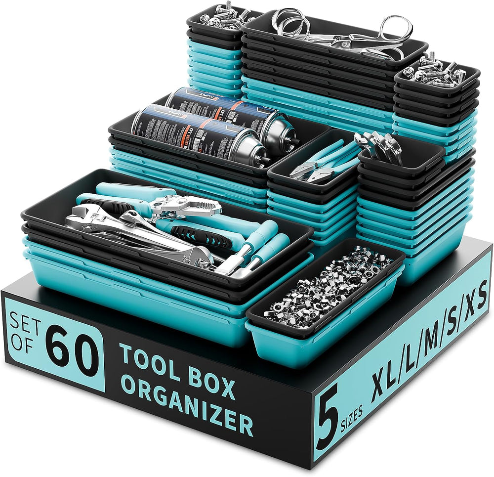 Tool Box Organizer Tray, Toolbox Desk Drawer Organizer, Tool Box Tray, Toolbo...
