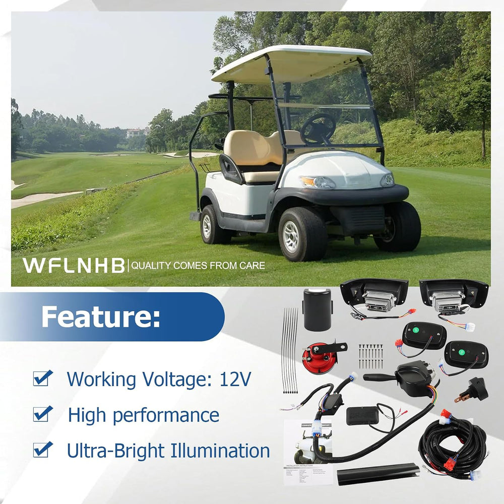 WFLNHB Golf Cart Light Kit Replacement for DS Club Car 1994-Up