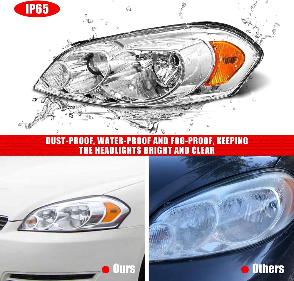 for 2006-2013 Chevy Impala 2006-2007 Chevy Monte Carlo Headlight Assembly Com...