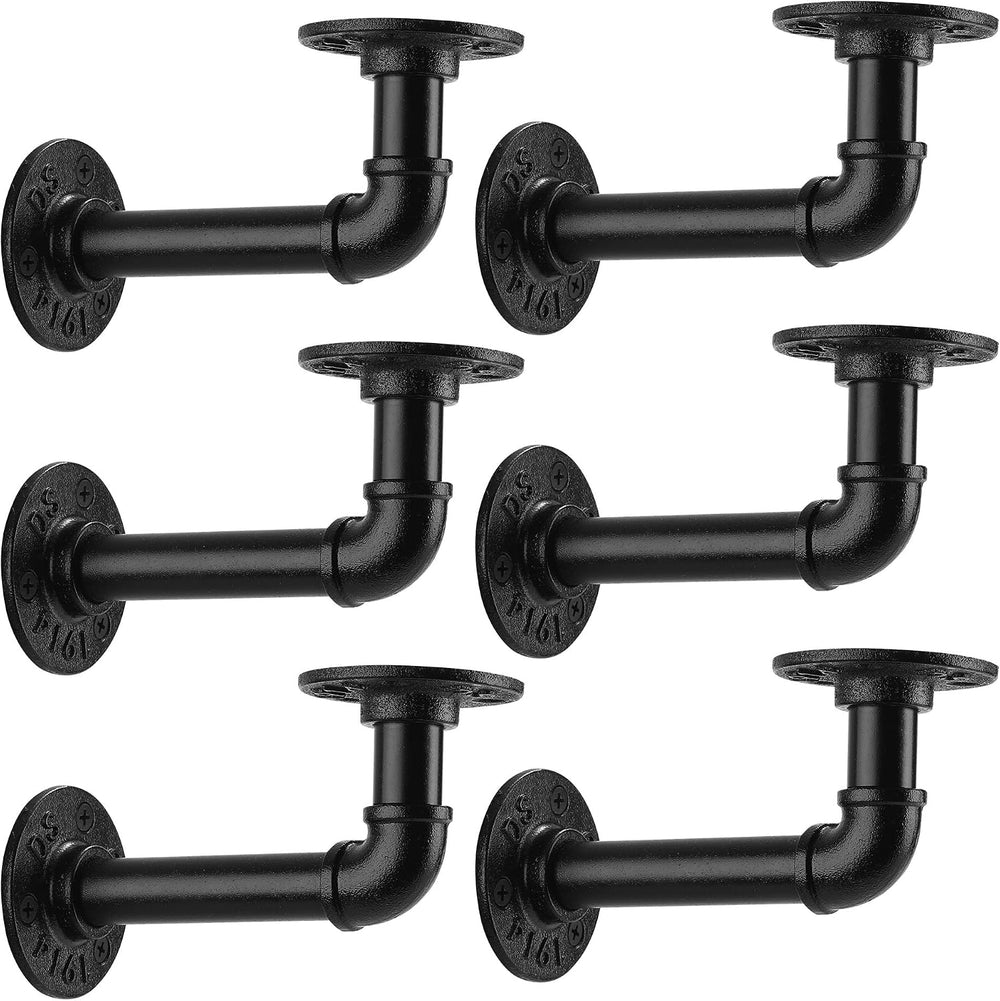 1/2" Pipe Shelf Bracket,Wall Mounted Floating Shelf Bracket, Steam Punk ...