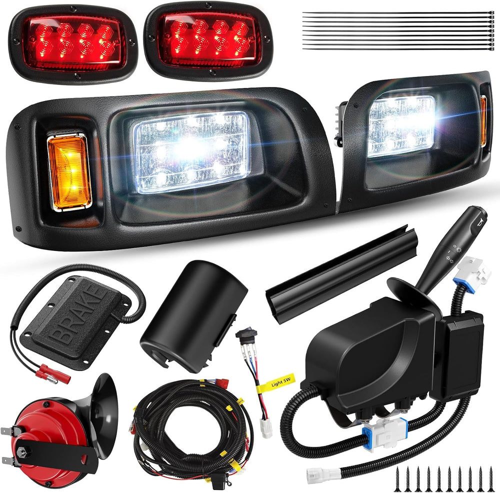 12V Deluxe Golf Cart Light Kit for Club Car DS 1993-UP, Street Legal Club Car...
