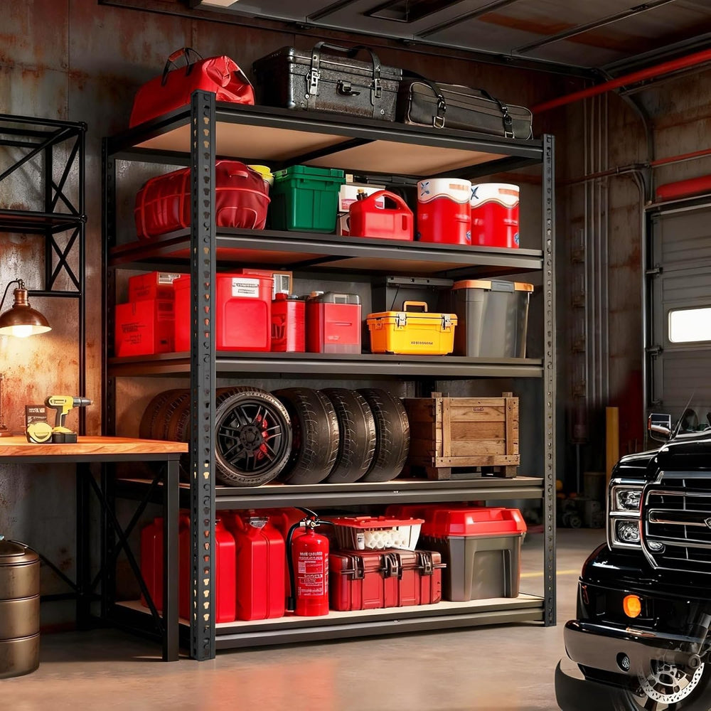 Garage Racks for Storage,5-Tier Adjustable Garage Shelving Storage Shelves,24...