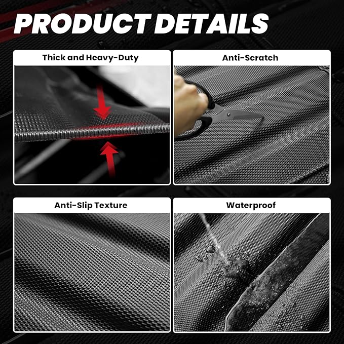 LASFIT Truck Bed Mat 2020-2025 for Chevrolet Silverado/GMC Sierra 2500HD 3500HD