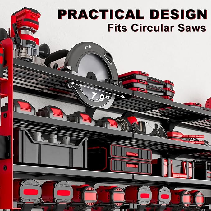 12 Cordless Drill Holder Large Power Tool Organizer Wall Mount