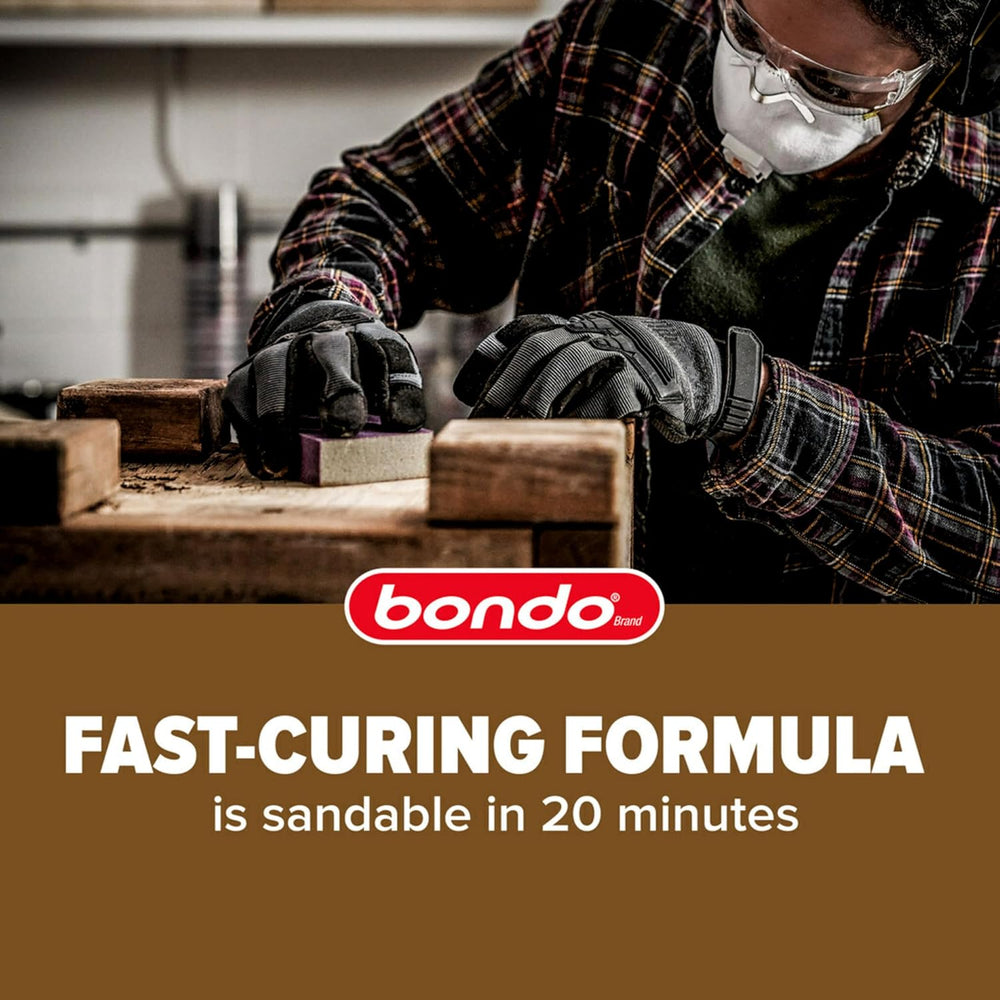 3M Bondo Wood Filler 30 oz (850.49 g) with Bondo Cream Hardner 0.5 oz (14g), ...