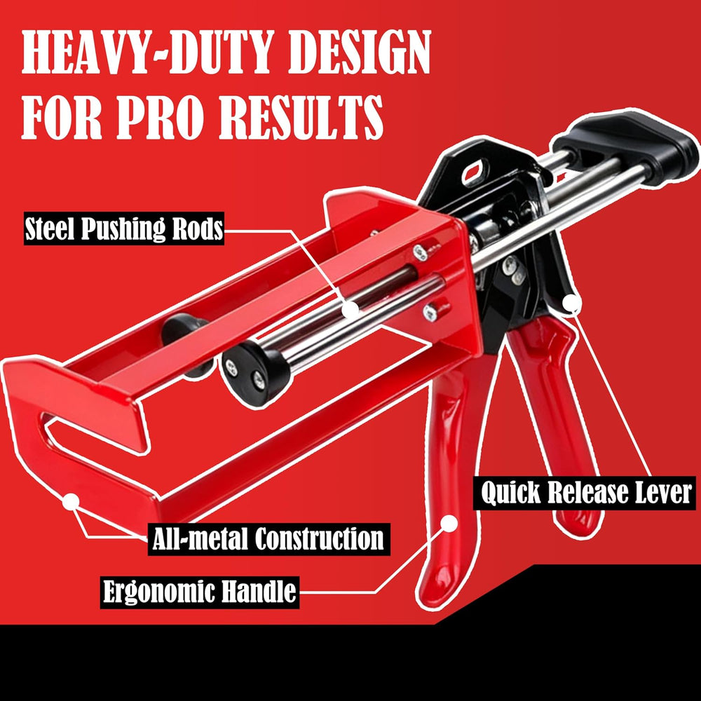 200ml Epoxy Gun Dual Cartridge, High Thrust Dual Component Cartridge Gun, 1:1...