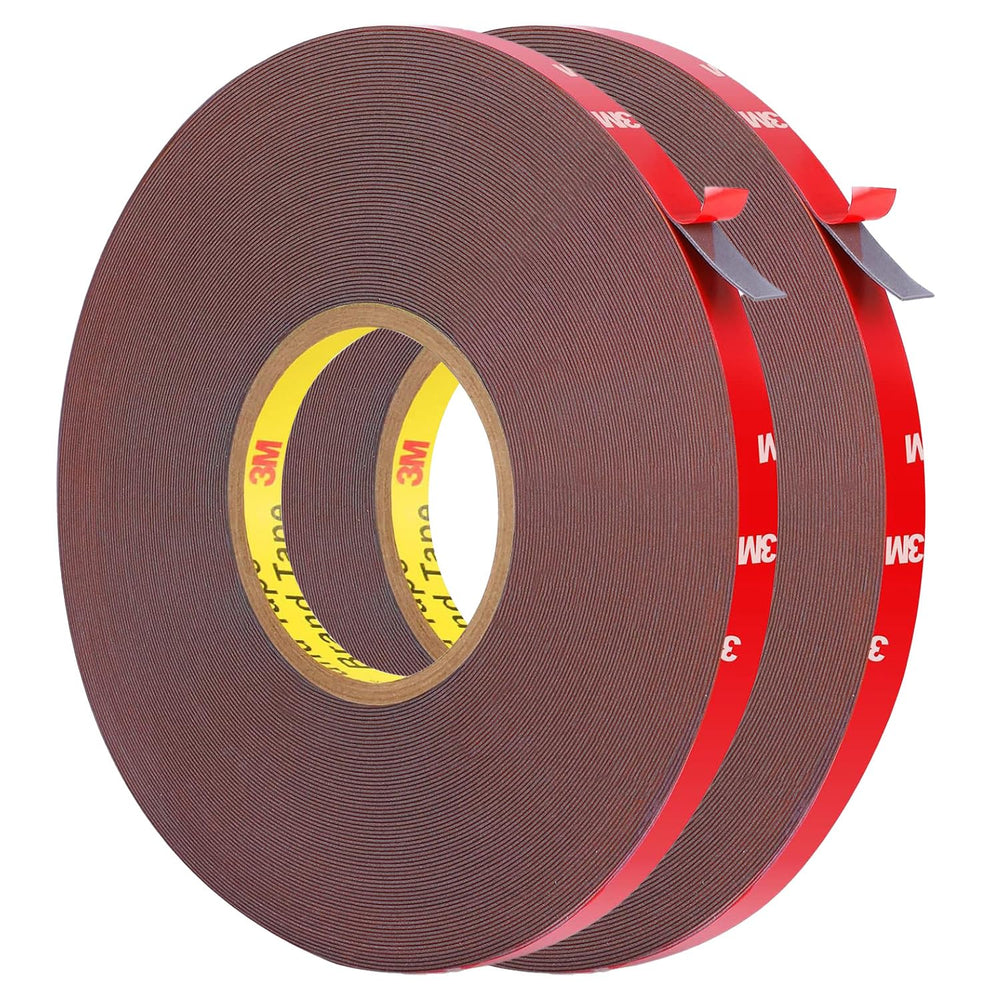 Double Sided Tape Heavy Duty, Super Strong Adhesive, 100ft x 0.39in, 2 Pack