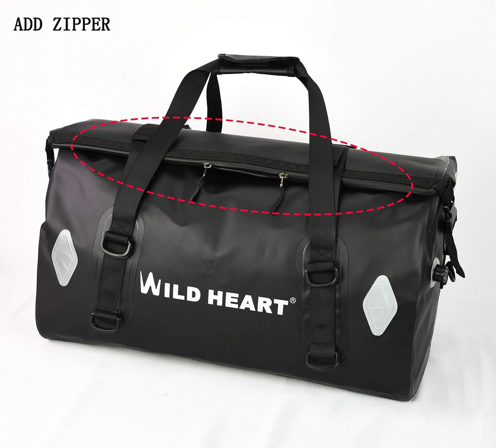WILD HEART Waterproof Bag 55L 66L 77L Motorcycle Dry Duffel Bag for Travel,Mo...