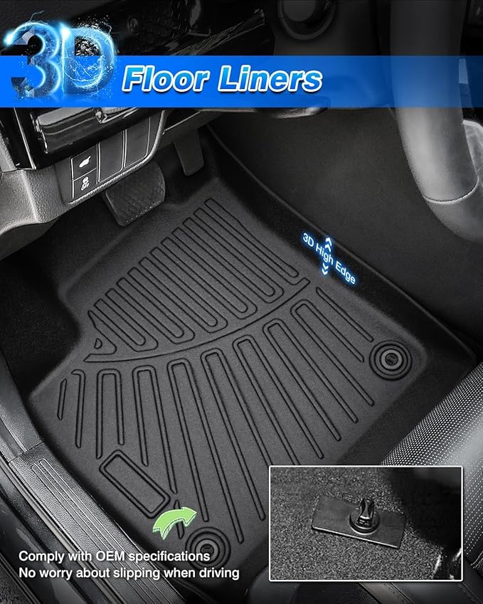 Cartist Floor Mats Fit for 2014-2018 Chevy Silverado & GMC Sierra 1500 Crew