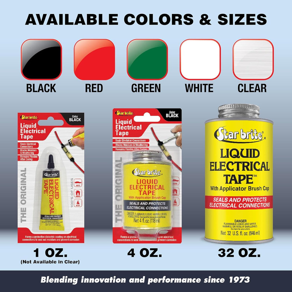 STAR BRITE Liquid Electrical Tape - Superior Adhesion and Flexible Protection...
