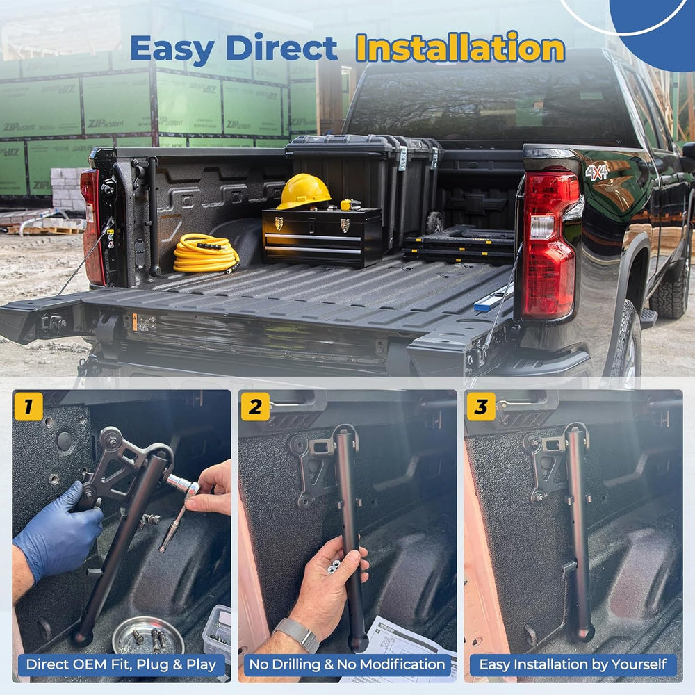 Auxiliary Tailgate Step Handle Compatible with Chevy Silverado & fit for ...