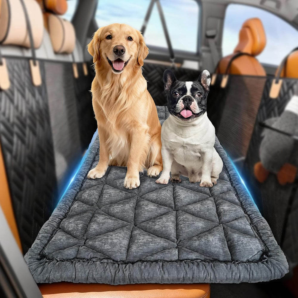 Dog Car Bed, Non-Slip Dog Seat Cover | Universal Back Seat Protector