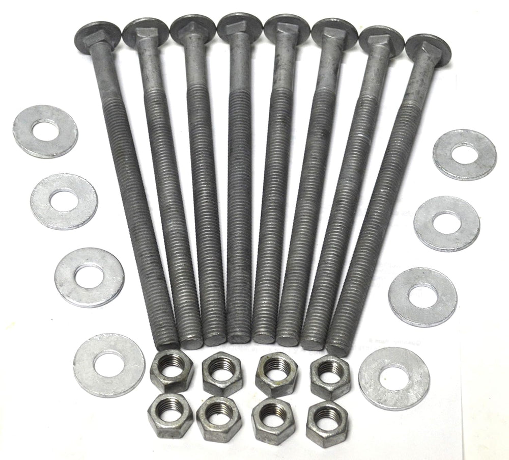 1/2" x 8" Galvanized Carriage Bolt Set (Pack of 8)