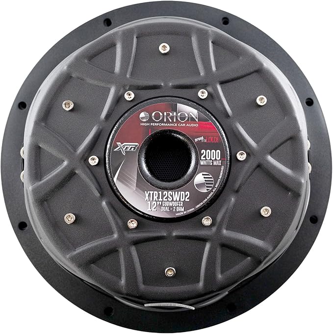ORION XTR Series XTR12SWD2 Shallow Mount 12” Car Subwoofer, 2000W Max Power