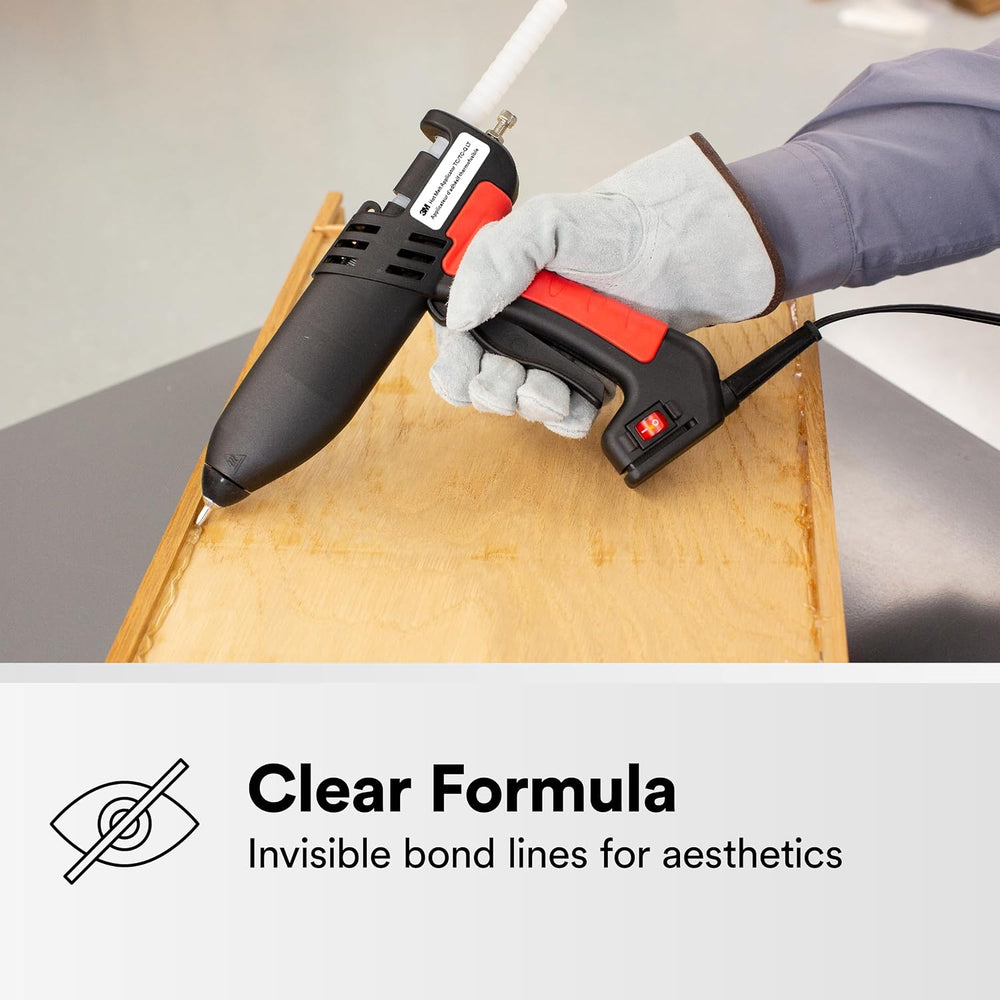 3M Hot Melt Adhesive 3792PG, Hot Glue, Clear, 1 in x 3 in, 22 lb, Case