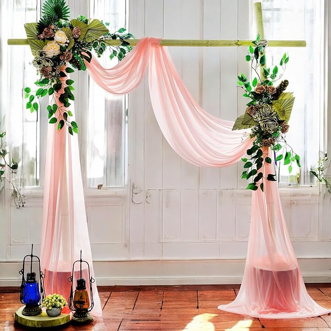 MDS Halloween Chiffon Draping Fabric - 2 Panel, 30" Wide x 50ft Long - S...