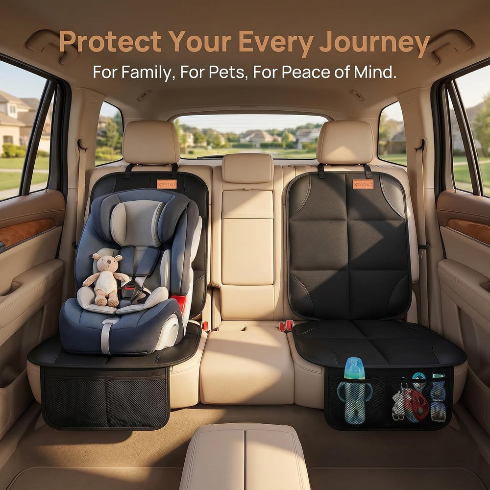 SMART ELF Car Seat Protector, Thickest Padding and Non-Slip Backing 2Pack