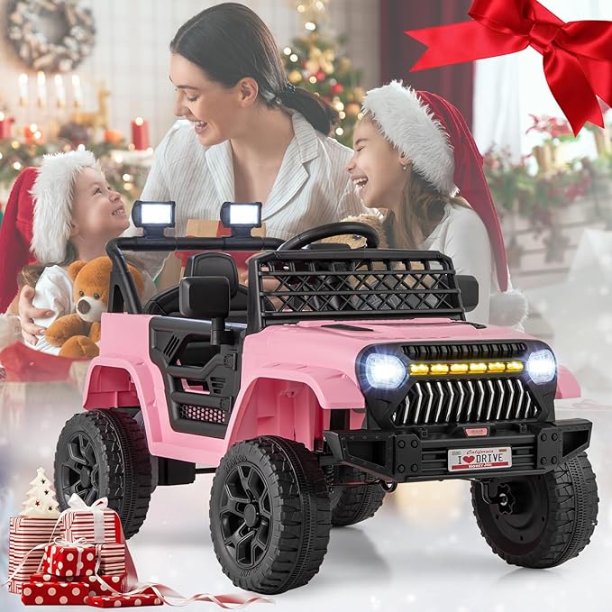 Costzon Kids Ride On Truck, 12V Battery Powered Electric Vehicles w/Remote
