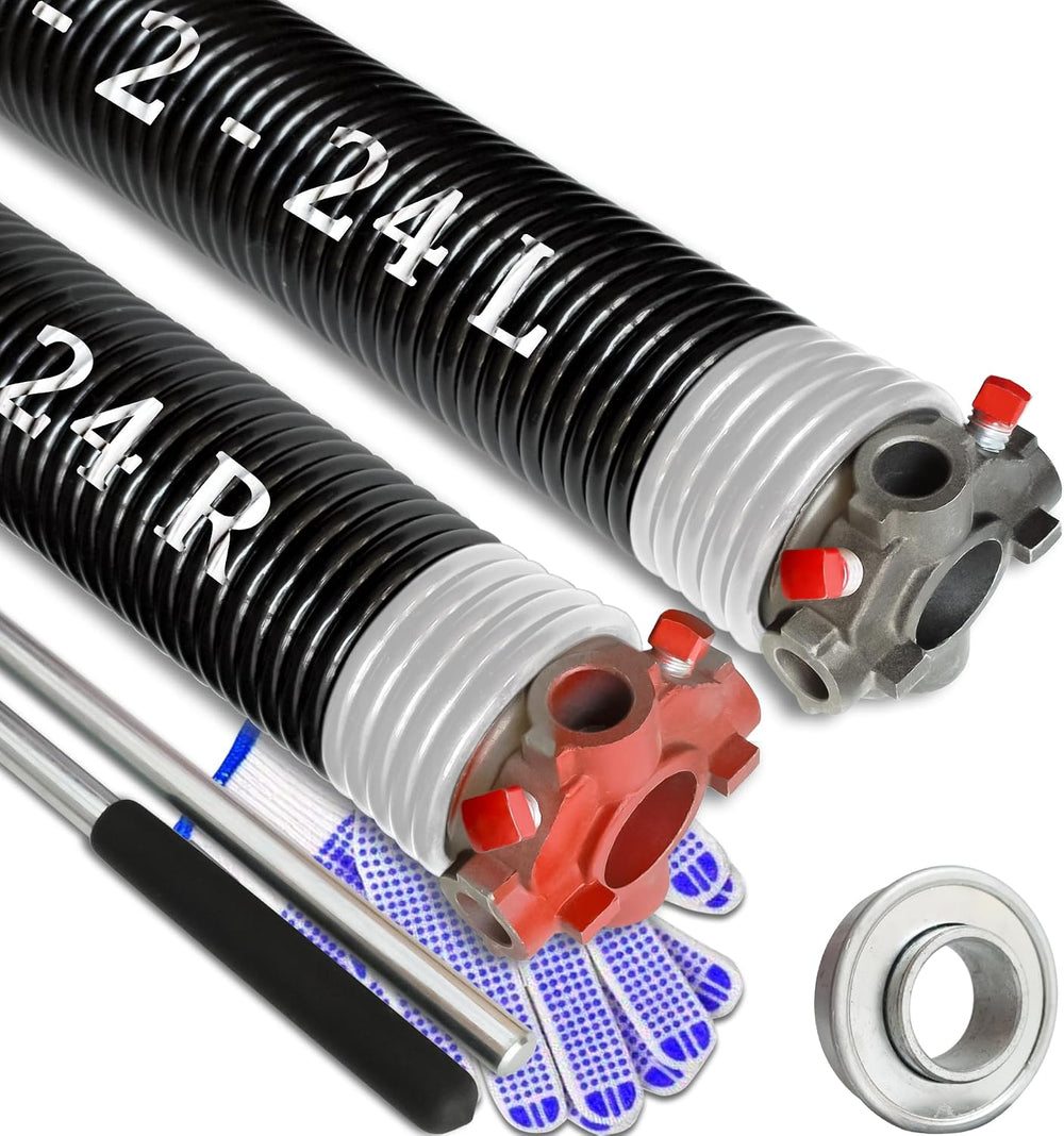 Garage Door Torsion Spring Set, Pair of 2" Electrophoresis Coated Garage...