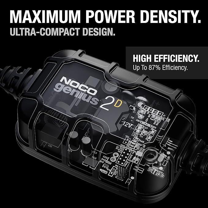 NOCO GENIUS2D: 2A 12V Smart Onboard Battery Charger