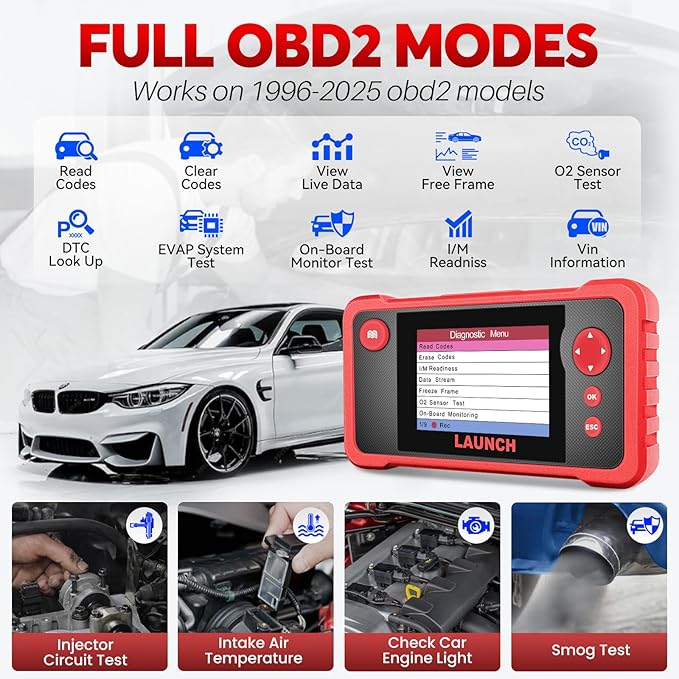 LAUNCH CRP123 V2.0 Plus Elite OBD2 Scanner, 2025 New Full System Lifetime Free