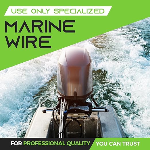 GEARit 6 Gauge Marine Electrical Primary Wire, 6 AWG Marine Grade Tinned Copper