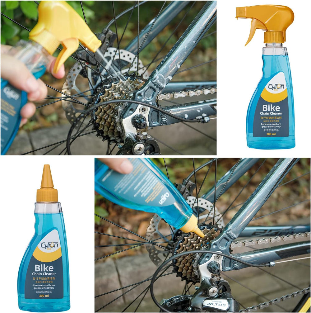 Bike Cleaning Kit Including Bicycle Chain Scrubber, Bike Cleaner Brush Tool