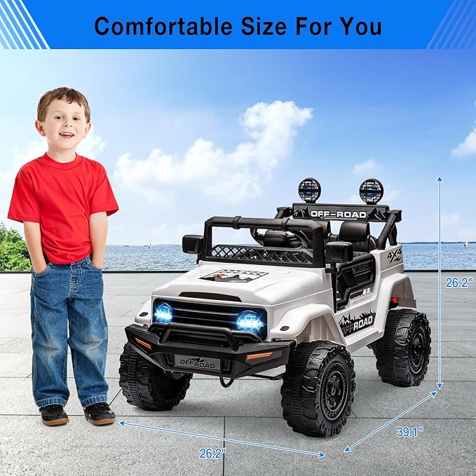 Garvee 12V Kids Ride On Truck Car
