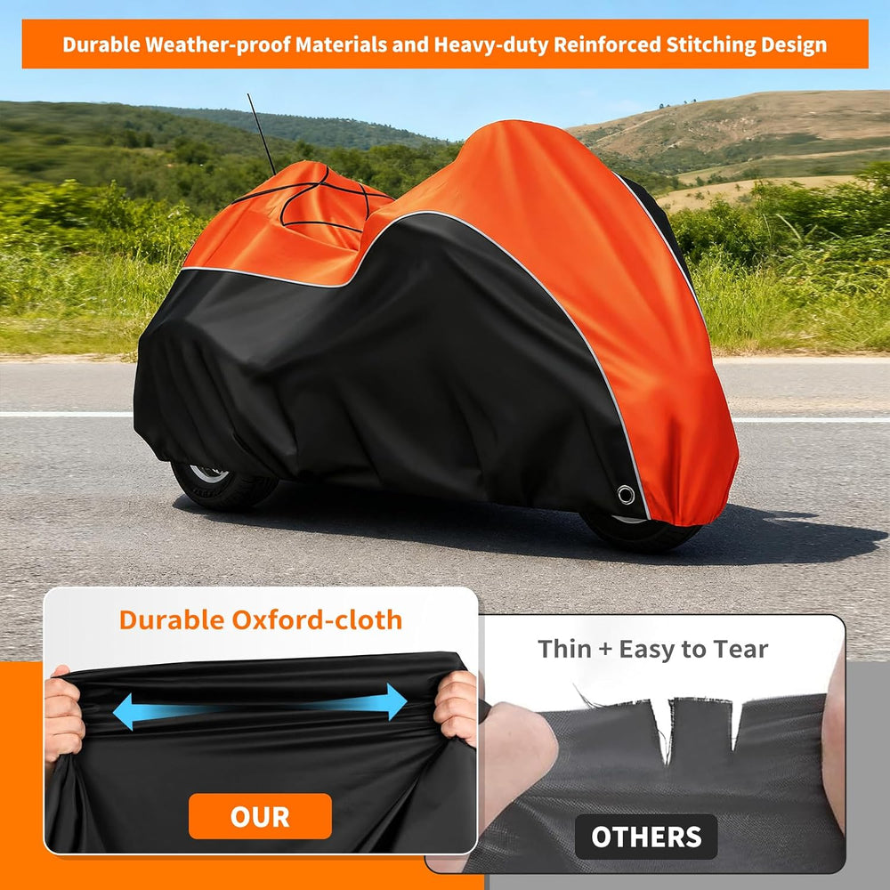 COVERVIN Trike Cover, Waterproof 3 Wheel Motorcycle Cover for Harley Honda Go...