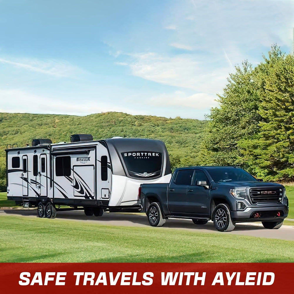 Ayleid Trailer Hitch Tri-Ball Mount with Hook & Pin Balls Sized 1-7/8 , 2...