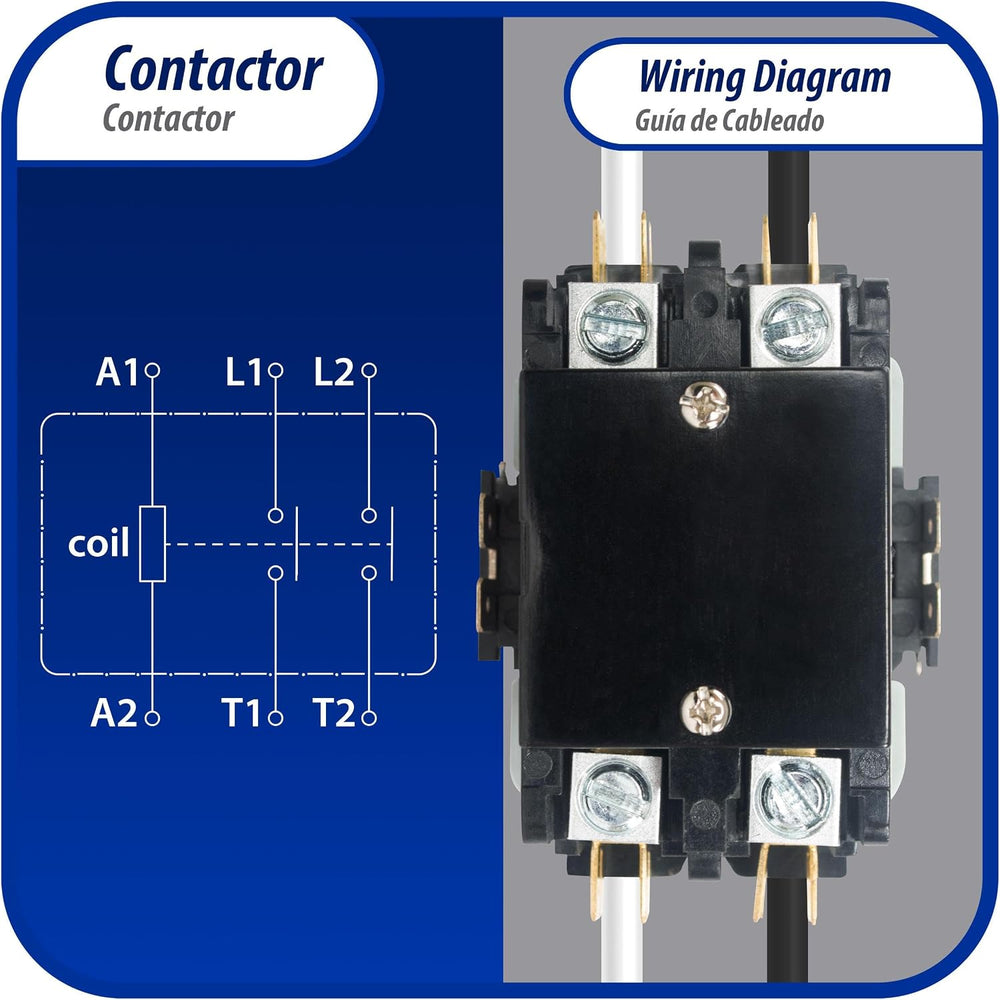 Appli Parts APAC-220120 Heavy Duty Contactor 2 Poles 20A 120V Coil Replacemen...