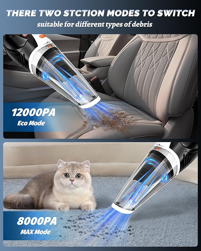 BRL Handheld Vacuum Cordless Car Vacuum Cleaner Rechargeable