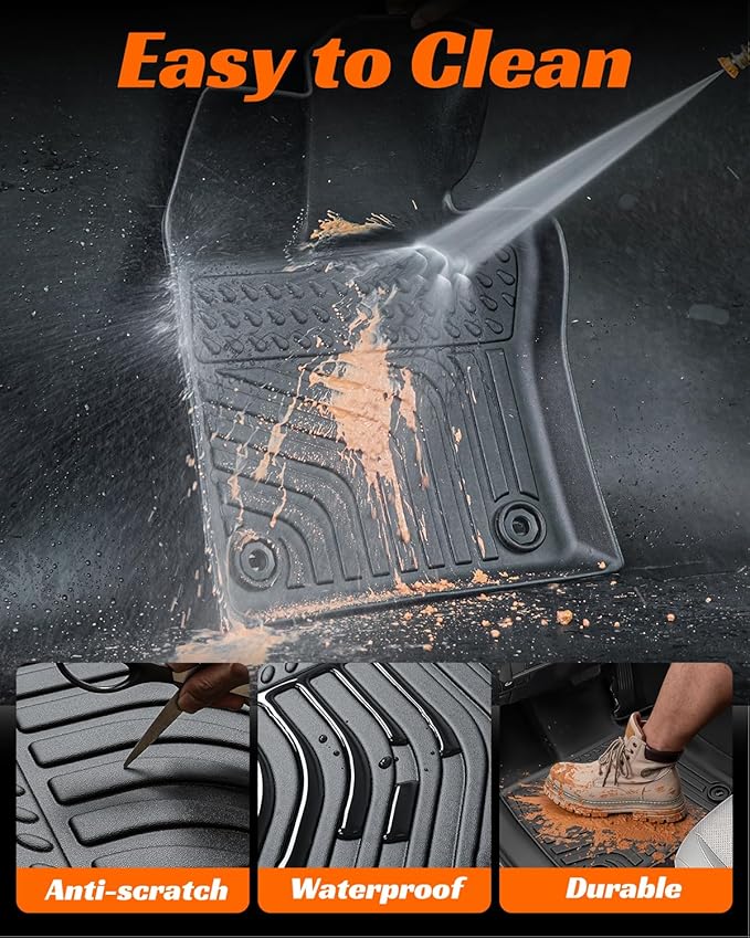 Floor Mats Cargo Liner for Toyota Prius 2023 2024 2025, All Weather Car Floor