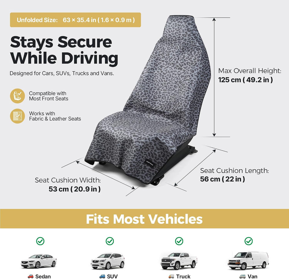 Car Seat Cover Towel, Seat Cover Protector, Waterproof Sweat Towel Seats Cove...