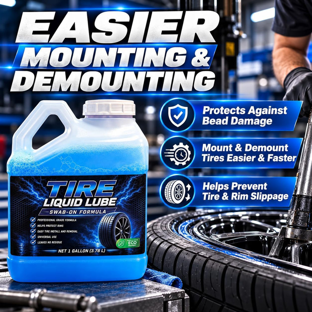 Bright Knight Tire Lube, Tire Mounting Lube, Bead Sealer, Made in USA, 1 Gallon