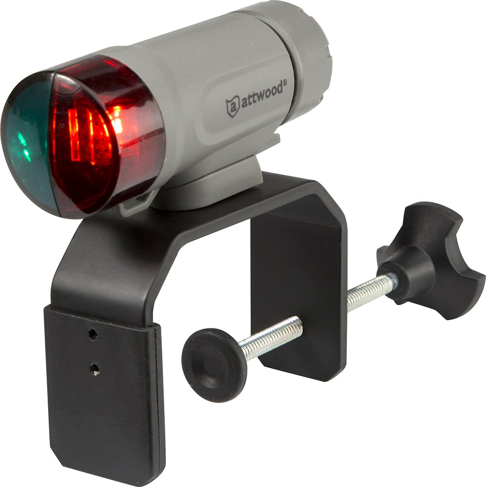 attwood 14190-7 Water-Resistant Portable Clamp-On LED Light Kit with Marine G...
