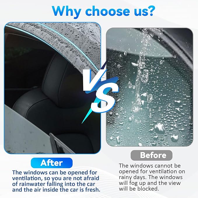 4pcs Window Visors Compatible