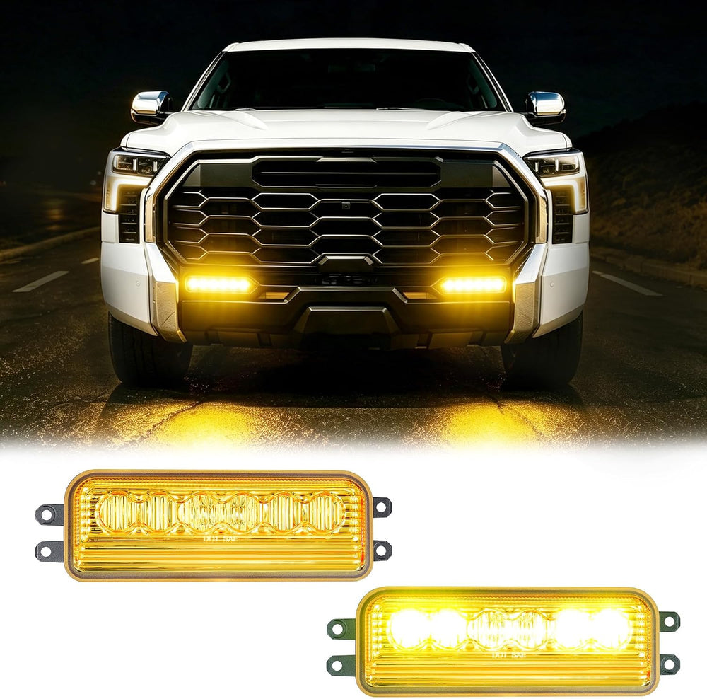 Fog Lights for 2022-2026 Tundra; 25-26 4Runner; 23-26 Sequoia Yellow