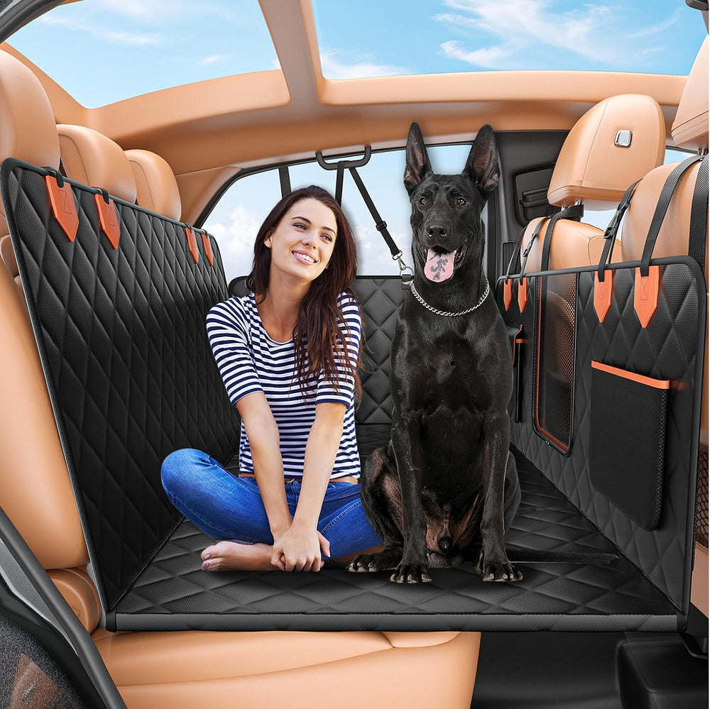IJVAE Dog Seat Cover for Back Seat, Hard Bottom Back Seat Extender Holds 500 ...