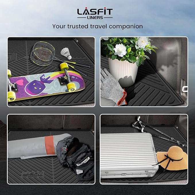 LASFIT Cargo Mat for Volkswagen Atlas Cross Sport 2020-2025, Custom Fit