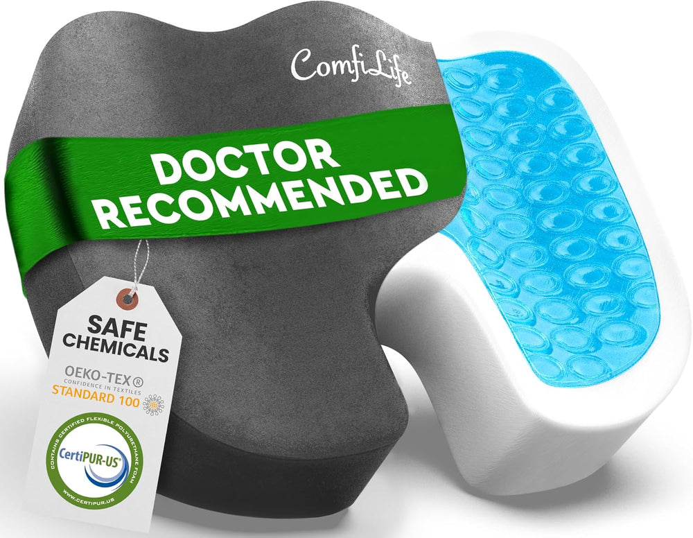 ComfiLife Premium Gel & Memory Foam Seat Cushion – Doctor Recommended Office