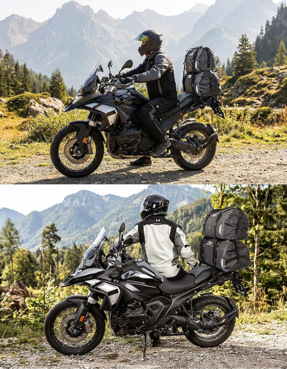 KEMIMOTO Waterproof Motorcycle Dry Bag – Duffle Tail Bag Soft Luggage, 25L/40...
