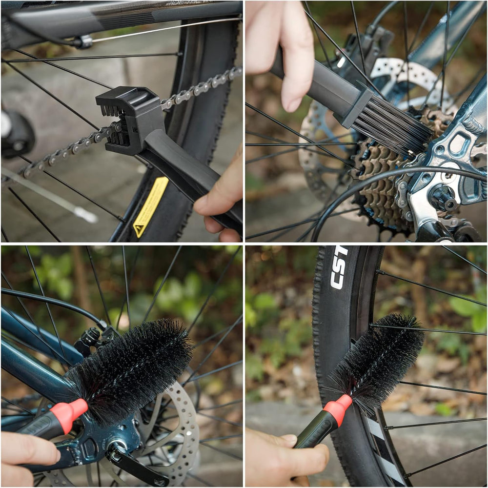Bike Cleaning Kit Including Bicycle Chain Scrubber, Bike Cleaner Brush Tool