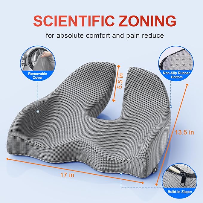 Benazcap X Large Memory Seat Cushion