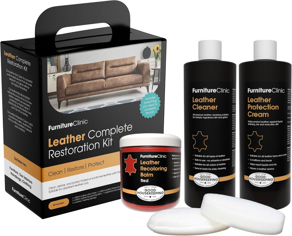 Furniture Clinic Leather Complete Restoration Kit | (5 Piece)