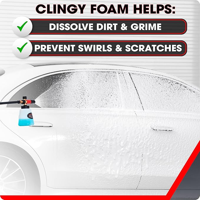 Swift Premium Foam Cannon for Pressure Washer – Heavy Duty Foam Sprayer for Car