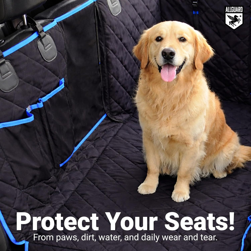 Dog Car Seat Cover for Back Seat, Waterproof, Scratchproof, Nonslip, Dog Hamm...